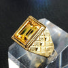 Male Stainless Steel Ring Gold Color