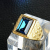 Male Stainless Steel Ring Gold Color