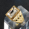 Male Stainless Steel Ring Gold Color