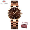 Women Watches Waterproof Blue Stainless Steel Brand Luxury Fashion Ladies Quartz Watch *Free Shipping