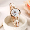 Women Luxury Rose Gold Silver Bracelet Wristwatch Simple Casual Quartz Clock *Free Shipping