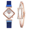 Women Square Luxury Magnet Buckle Gradient Color Watches *Free Shipping