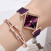 Women Square Luxury Magnet Buckle Gradient Color Watches *Free Shipping