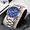 New Gold Women Watches Creative Steel Bracelet Female Waterproof Clock