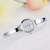 Women Luxury Rose Gold Silver Bracelet Wristwatch Simple Casual Quartz Clock *Free Shipping
