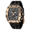 Men Luxury Top Brand Quartz Tonneau Design Waterproof Sapphire Glass Chronograph Fashion Watch