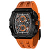 Men Luxury Top Brand Quartz Tonneau Design Waterproof Sapphire Glass Chronograph Fashion Watch