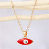 Simple Thin Pendant Women Necklace Fashion Gold Color Choker Chain Round Heart Female Friend Gift