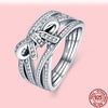 Sterling Silver Rings For Women Popular Flower Lucky Rings