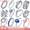 Sterling Silver Rings For Women Popular Flower Lucky Rings