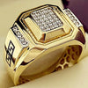 Classic High quality Men Domineering Gold Colors Inlaid