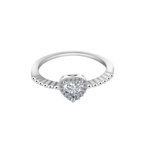 Crystal CZ Heart Finger Rings For Women Original