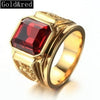 New Golden Dragon Gold Color Man AAA Wedding Ring