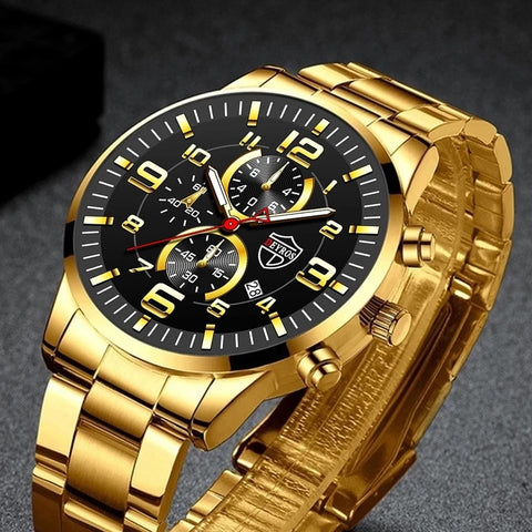 Fashion Mens Sports Watches For Men Luxury Stainless Steel Quartz