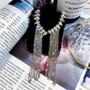 Fashion Long Tassel Full Rhinestone Drop Earrings for Women Earrings Jewelry Gifts