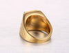 Male Stainless Steel Ring Gold Color
