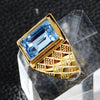 Male Stainless Steel Ring Gold Color