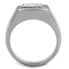 Men Stainless Steel Cubic Zirconia Rings TK1608