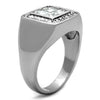 Men Stainless Steel Cubic Zirconia Rings TK1608