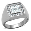 Men Stainless Steel Cubic Zirconia Rings TK1608