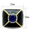 Men Stainless Steel Cubic Zirconia Rings