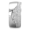 925 Sterling Silver Ring with AAA Grade CZ  in Clear