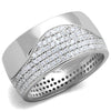 925 Sterling Silver Ring with AAA Grade CZ  in Clear