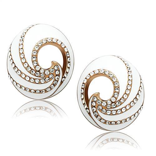 Rose Gold(Ion Plating) Brass Earrings