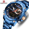 Top Luxury Brand Men Watch Quartz Male Clock Design Sport Watch Waterproof Stainless Steel Wristwatch