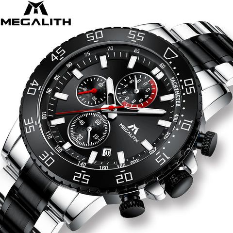 Military Watches, Men Stainless Steel Band Waterproof Quartz Wristwatch *Free Shipping