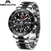 Military Watches, Men Stainless Steel Band Waterproof Quartz Wristwatch *Free Shipping