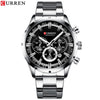 New Fashion Mens Watches with Stainless Steel Top Brand Luxury Sports ***Free Shipping