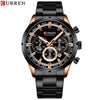 New Fashion Mens Watches with Stainless Steel Top Brand Luxury Sports ***Free Shipping