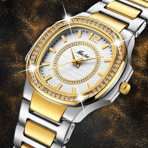 Women Fashion Watch Geneva Designer Luxury Brand Diamond Quartz Gold Wrist Watch Gifts For Women *FREE SHIPPING