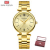 Women Watches Waterproof Blue Stainless Steel Brand Luxury Fashion Ladies Quartz Watch *Free Shipping