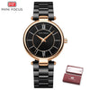 Women Watches Waterproof Blue Stainless Steel Brand Luxury Fashion Ladies Quartz Watch *Free Shipping