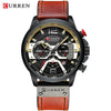 Casual Sport Watches for Men Blue Top Brand Luxury Military Leather Wrist Watch ***Free Shipping