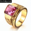 New Golden Dragon Gold Color Man AAA Ring Big Men 6-15 Retro Jewelry