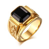 New Golden Dragon Gold Color Man AAA Ring Big Men 6-15 Retro Jewelry