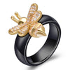 Black White Colorful Ceramic Ring For Women And Men