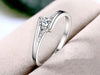 100% 925 Sterling Silver Diamond Rings For Women, Fine jewelry