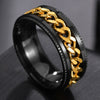 Cool Stainless Steel Rotatable Men Ring High Quality *Free Shipping