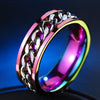 Cool Stainless Steel Rotatable Men Ring High Quality *Free Shipping