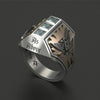 Giant Wolf Men Ring Defense Totem Wolf Fashion  Unisex Finger Ring