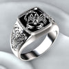 Giant Wolf Men Ring Defense Totem Wolf Fashion  Unisex Finger Ring