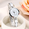 Women Luxury Rose Gold Silver Bracelet Wristwatch  Simple Casual Quartz Clock *Free Shipping