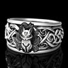 Giant Wolf Men Ring Defense Totem Wolf Fashion  Unisex Finger Ring