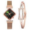 Women Square Luxury Magnet Buckle Gradient Color Watches *Free Shipping