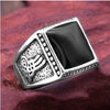 Fashion Simple Style Black Square Ring Classic Ring Engagement Jewelry