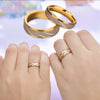 Couple Rings Gold Wave Pattern Infinity Ring Men and Women Engagement Jewelry Gifts